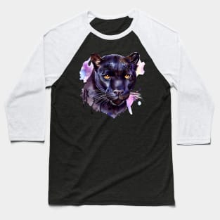 Black Panther Artwork, Watercoulor Painting Baseball T-Shirt